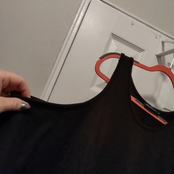 Zenzea black long sleeve cold shoulder size medium - Picture 4 of 6